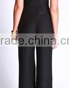 Soft Black Front Cutout Women Playsuit Sexy Backless Jumpsuit Laides Halter Romper thumbnail-2