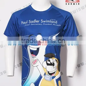 2017 Newest Polyester Fitted Pattern Good Quality T-shirt thumbnail-3