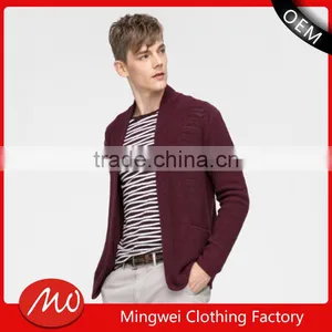 Men's Fashionable Heavy Causal Shawl Collar Knitted Cardigan Sweate With Wholesale Price thumbnail-1