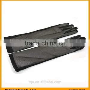 Hot High Quality Black Net Bridal Gloves thumbnail-1