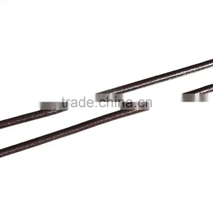 Wholesale High Quality 3mm Dark Brown Cowhide Leather Jewelry Cord Rope thumbnail-1