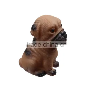 Vinyl Giggle Ball Training Chew Sound Activity Squeaky Toy Dog Animal Brown thumbnail-2