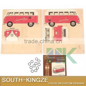 Creative DIY Paper Puzzle Desktop Storage Box Office Stationery Pencil Case, Pen Storage Rack, Pen Stand Holder thumbnail-5
