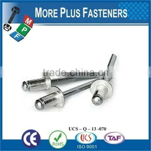 Made In Taiwan Aluminum Large Flange Stainless Steel Pop Rivets Domed Open Head Countersunk Aluminum Pop Rivets thumbnail-1