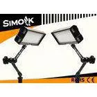 Hot Shoe 24W 2pcs LED Photography Lights Lamp DSLR on Camera Camcorder DV thumbnail-1