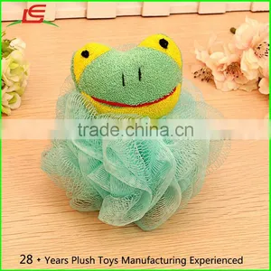 Hot Selling Kids Toy Pouf Mesh Bath Sponge With Stuffed Animal thumbnail-5