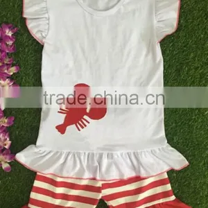 Unique Baby Names Image Boutique Clothes Summer Boys' T-shirt and Girls ' Tops Children Clothing Set thumbnail-2