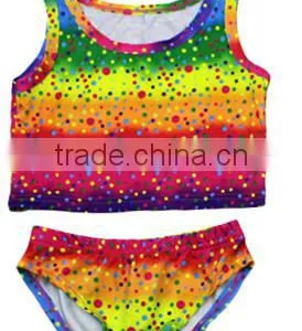 Kids Girls Mermaid Swimming Costumes Swimmable Bikini Set Swimwear Swimsuit thumbnail-1