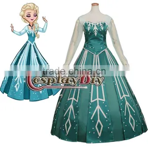 Adult Elsa Princess Dress Snow Queen Dress Costume Cosplay thumbnail-1
