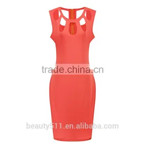 Hot Sale 2017 New Fashion OL Women Ladies Office Dress Clothes Knee-length Bodycon Slim Pencil Party Dress SD18 thumbnail-2