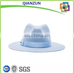 2015 Fashion Blank Bowknot Ribbon Women Wool Felt Hat thumbnail-1