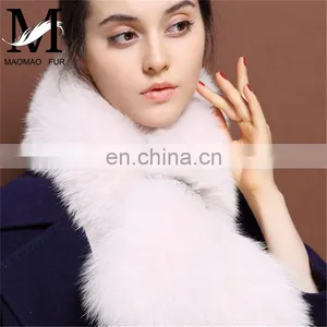 Star Style Women Winter Fox Fur Scarf Collar Super Fashion Long Scarf thumbnail-6