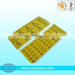Yellow Antistatic Esd Floor Warning Label thumbnail-1