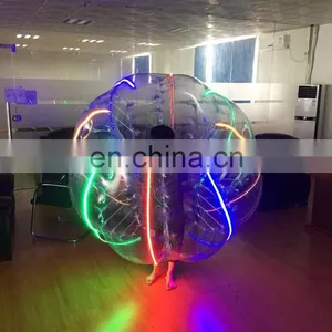 HI New Design Inflatable Led Light Belly Bumper Ball 0.8mm PVC 1.2m Body Zorb Ball for Sale thumbnail-1