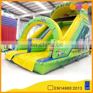 Much Fun Amusement Park Inflatable Standard Slide Forest Theme Top Quality Water Park Jumping Slide With Beautiful Printing thumbnail-1
