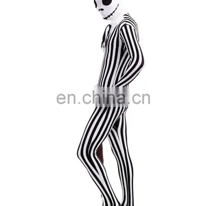 Zentai Full Body Lycra Spandex Jack Skull Unisex Adult Party Cosplay Costume thumbnail-2