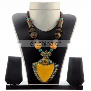 Vinatge Costume Jewelary -Pearl Neckalce -Colorful Fastion Necklace thumbnail-6