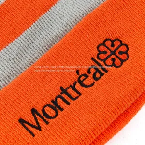 Custom Jacquard High Quality Embroidery POM POM Beanie thumbnail-5