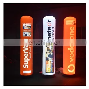 Wholesale 2.5mH Ivory Inflatable Led Tube Attractive Party Decoration thumbnail-3