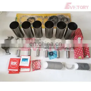 For Isuzu 6SD1 6SD1T 6SD1-TC Engine Rebuild Kit Piston + Piston Ring Cylinder Liner Gasket Bearing Kit and Oil Pump thumbnail-1