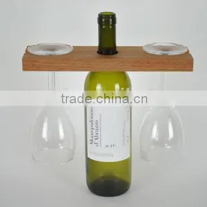 Custom Made Solid Wooden Wine and Glasses Organizer Rack thumbnail-1