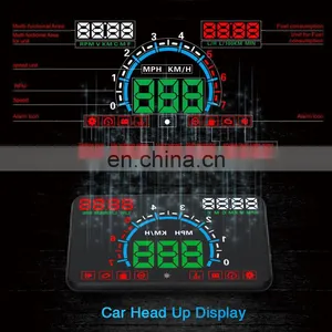 2020 5.5 Inch Smart LCD HUD Driving Head up Display for Universal Vehicle Apply to Cars With OBD2 Interface thumbnail-5
