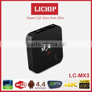 Smart Wifi Android 4.4 S802 1080P 4k LC- MX3 MXIII TV Box thumbnail-4