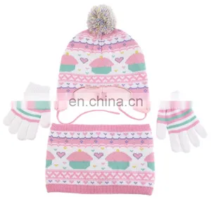 Winter Children's Hat Scarf Gloves thumbnail-1