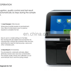 SMT120V Portable Veterinary Automatic Biochemistry Analyzer Blood Chemistry Analyzer thumbnail-5