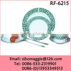 2015 Hot Sale Round Shape Personalized Ceramic Dinner Set Made In China thumbnail-1