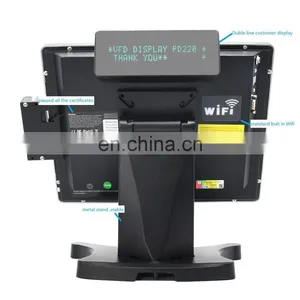 Hot Selling Pos+systems Dual Touch Screen Pos Machine Pos Systems Built in Wifi With 80mm Thermal Printer thumbnail-3
