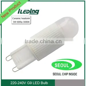 High Lumen Ceramic Heatsink 230V 3W LED Bulb G9 thumbnail-1