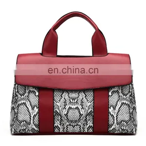 New European And American Fashion Snake Skin Large Capacity Female Bag Single Shoulder Cross-slung Handbag/ thumbnail-1
