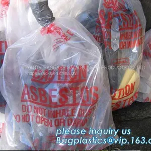 BUILDING FILMS, Asbestos Bag, PE Asbestos Bag, Building Waste Bag Asbestos Bag, Building Waste Bag Asbesto, Rubble Sacks thumbnail-4