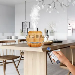2021 Ultrasonic Wood Grain Air Humidifier With Remote Control thumbnail-5