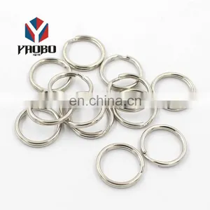 25mm Custom Size Shape Metal Key Ring Round Edge Split Keychain Ring thumbnail-4