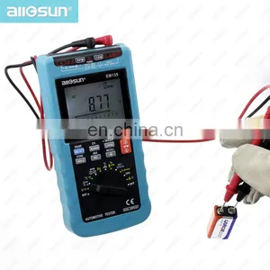 Allosun EM135 Car Diagnostic Tool Digital Automotive Multi-meter Car Engine RPM Tester Dwell Angle Car Alternator Tester thumbnail-1