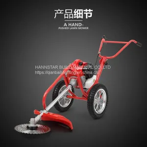 Grass Cutting Cutter Hand-Push Gasoline Brush Cutter Lawn Mower String Trimmer thumbnail-4