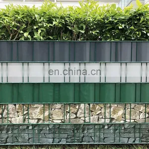 0.19 x 40 m Roll Opaque Screening Plastic Pvc Privacy Stripe, Balcony UV Resistant Garden Strip Fence Roll Cover, 25 Mounti thumbnail-5