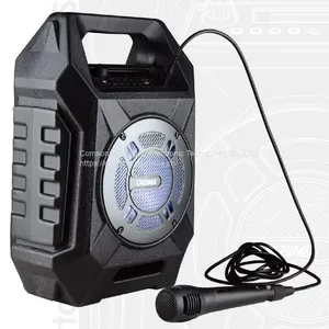 Portable Bluetooth Speaker Outdoor Multifunction With BT Play Mic in for Karaoke FM Radio USB Play TF Card thumbnail-2