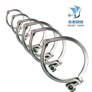 Stainless Steel 304 Single Pin Heavy Duty Tri Clamp Sanitary Clamp With Wing Nut thumbnail-2