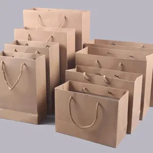 Luxury Merchandise Retail Euro Tote Gift Packaging Art Paper Shopping Bags thumbnail-5