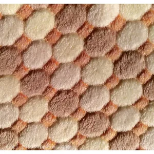 Jacquard Coral Fleece Fabric And Embossed Coral Fleece Fabric For Cheap Sale thumbnail-4