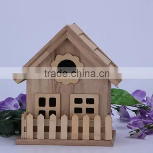 China Supplier Crafts Hang Christmas Wooden Bird House Wholesale Modern Design Wooden Bird House High Quality Wooden Bird House thumbnail-1