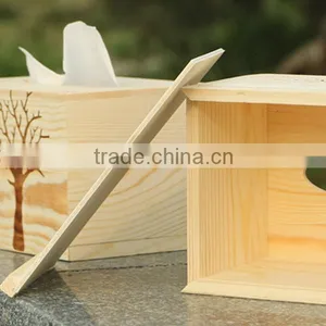 Wholesale Decoration Natural Wood Storage Tissue Box thumbnail-6