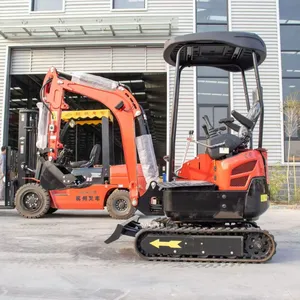 Compact 0.8 Ton Mini Excavator With Hydraulic Quick Hitch for Multiple Attachments thumbnail-3