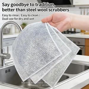 Multi Purpose Metal Wire Dish Cleaning Cloth Dish Washer thumbnail-1