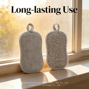 Non-Scratch Polishing Cloth Household Cleaning Scrubber Sponge thumbnail-5