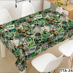 Hot Sell 2026 Decorative Home Kitchen Tablecloth Liquid Repellent and Stain Resistant Polyester Christmas Table Cloth thumbnail-5