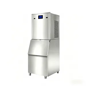 200kg/Day Snowflake Ice Machine, Commercial Use, Food-Grade Automatic Ice Maker for Seafood, Catering, Supermarket, Medical & Food Processing thumbnail-1